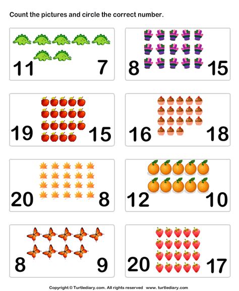 Printable Counting Worksheets Up To The Number 25 Printable Counting