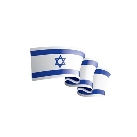 Israel Flag Vector Art Png Israel National Flag Symbol Country Shape Emblem Wave Png Image