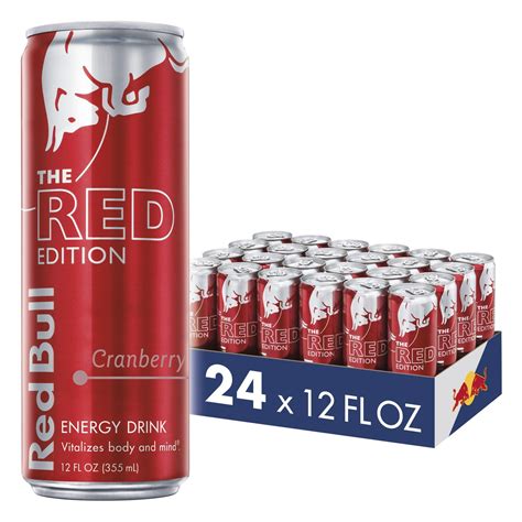 24 Cans Red Bull Energy Drink Cranberry Red Edition 12 Fl Oz