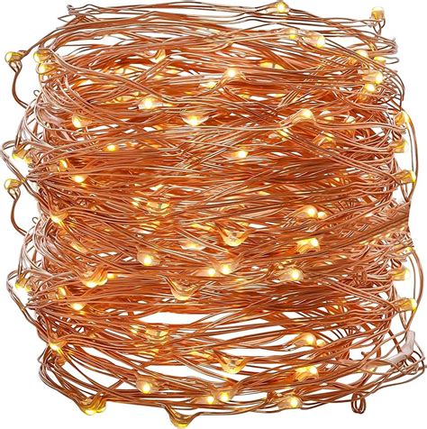 Led Copper String Lights 33ft Standard Dimmable Twinkle Star Fairy
