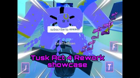 tusk act 4 rework showcase aut roblox youtube