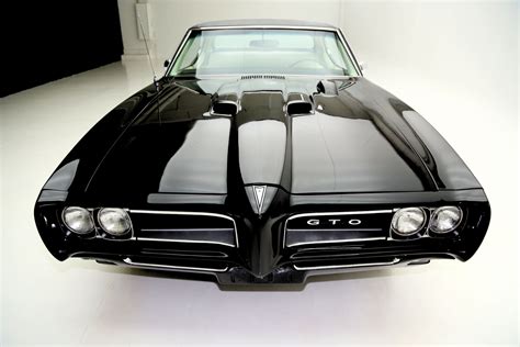 1968 Pontiac Gto Blackblack Phs Ac 400350