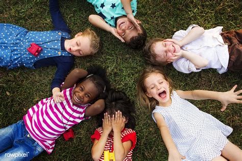 Cheerful Diverse Group Of Little Children Premium Image By Rawpixel