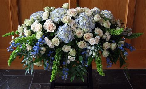Arranged by a local florist. Gallery Detail View | Casket flowers, Funeral flowers ...