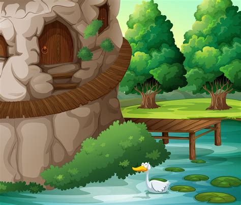 A Beautiful Scenery With A Duck 522354 Download Free