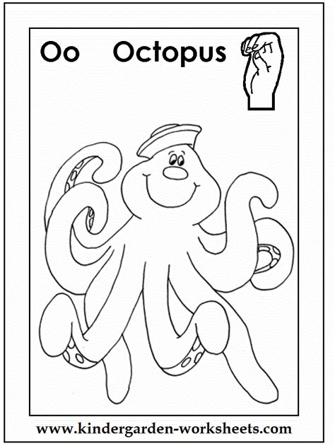 Kindergarten Worksheets Asl Alphabets Coloring Pages