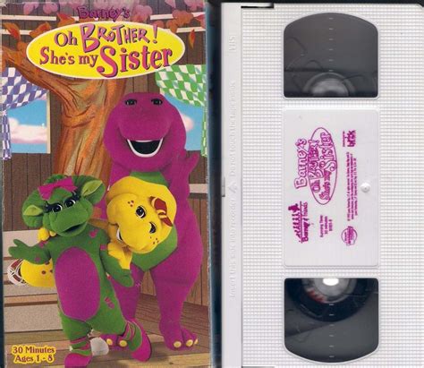 barney s oh brother she s my sister ages 1 8 vhs amerciano 200 00 en mercado libre