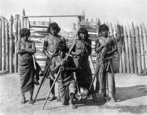 Brazil Native Brazilians Nportrait Of A Group Of Native Brazilians Photograph 1890 1923
