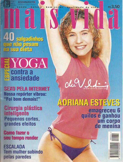 Revista Mais Vida 1998 Adriana Esteves