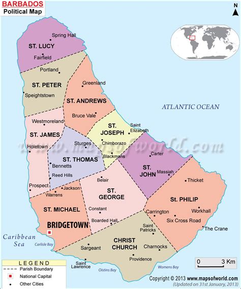 Map Of Barbados Resorts Share Map