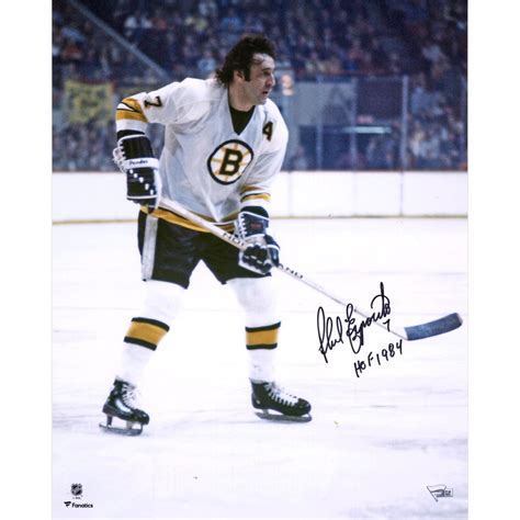 Phil Esposito Boston Bruins Autographed 16 X 20 White Vertical