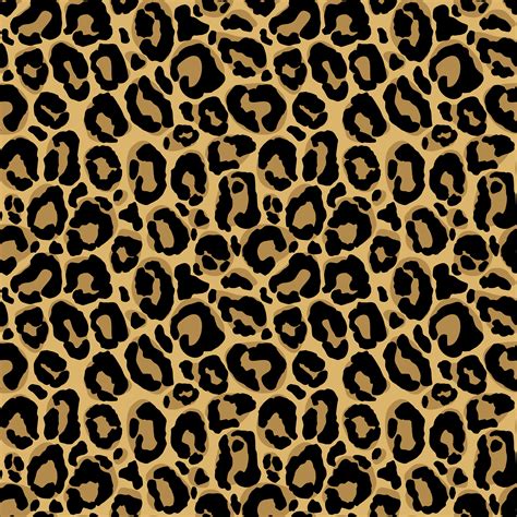 Vector Seamless Pattern With Leopard Fur Texture Repeating Leopard Fur
