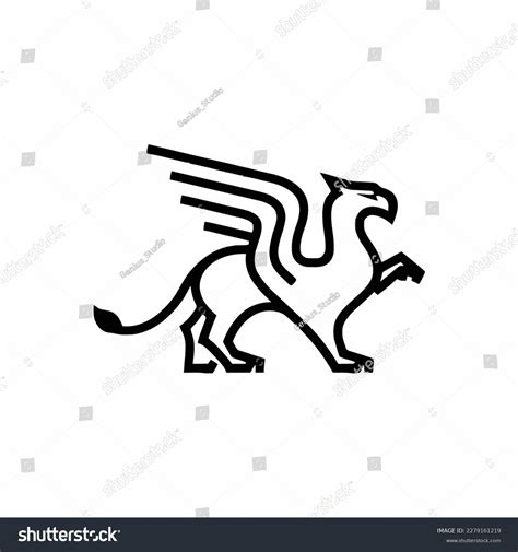 Griffin Logo Griffin Icon Business Logo Stock Vector Royalty Free