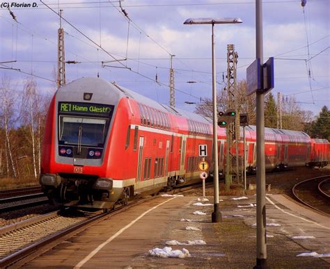 Nachschuss Auf Den RE10129 Nrw Express Beim Verlassen Von Eschweiler