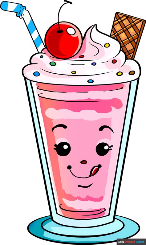 How To Draw A Milkshake Really Easy Drawing Tutorial