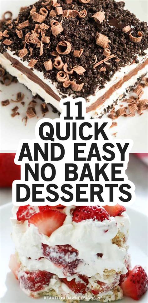 50 easy 3 ingredient desserts no bake