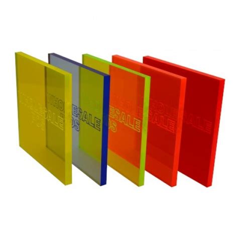 Coloured Cast Acrylic Perspex® Sheet Fluorescent Coloured Cast Acrylic Sheet Perspex®