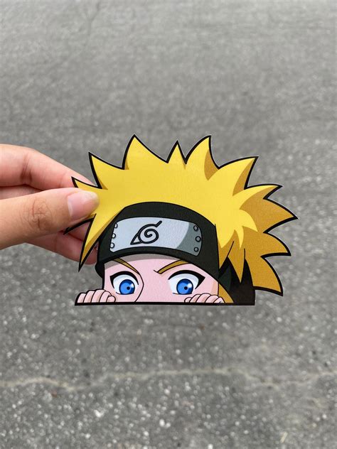 Naruto Peeker Sticker Etsy