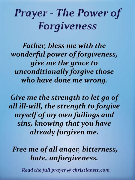 Prayer The Power Of Forgiveness Its Time To Forgive