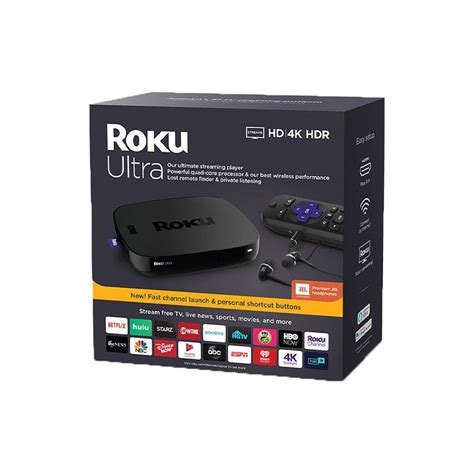 Roku Ultra Hdr 4k Uhd Streaming Media Player 4670r 2019 Edition