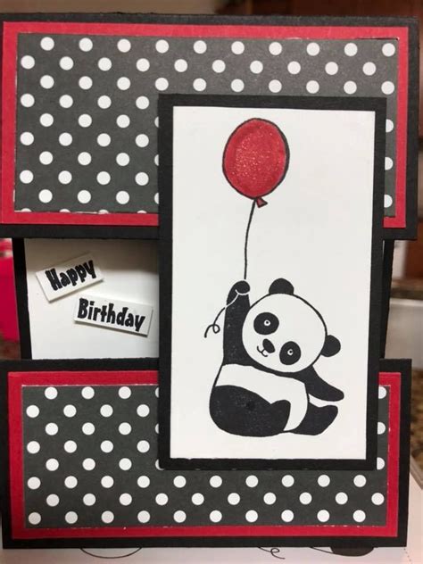 Stampin Up Party Pandas Panda Card Cards Handmade Kids Birthday Cards
