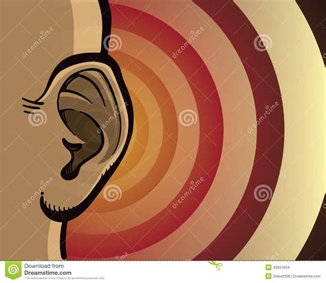 Listening Ear Stock Vector Illustration Of Sound Mixing 43551604