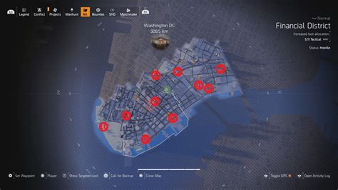Map Of Named Bosses In The Division I Made This Map Of Named Boss