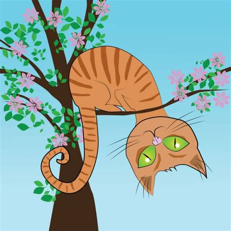 Cat In Tree Cartoon Cat Meme Stock Pictures And Photos