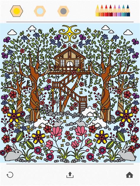 Color A Beautiful Garden Using Colorfy Online Coloring Book For