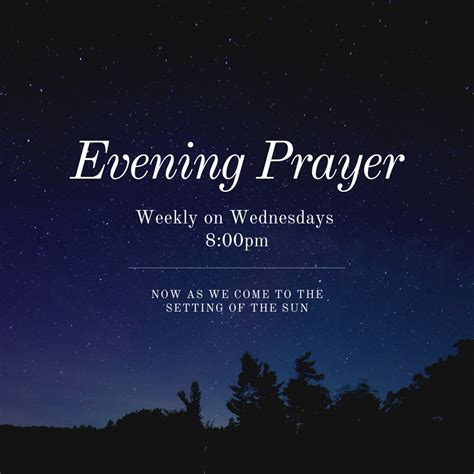 Evening Prayer At St Matthews Wednesdays At 800pm St Matthews
