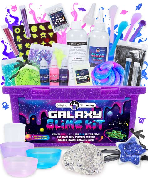 Mix 8 lots of slime. Galaxy Slime Kit-Everything in One Box!