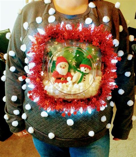 Diy Ugly Christmas Sweater Snow Globe Karisa Levine