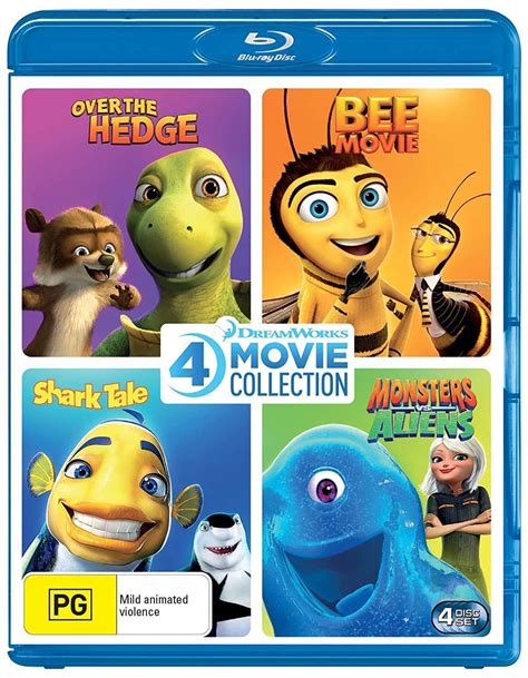 Buy Dreamworks Film Collection Over The Hedge Bee Movie Shark Tale Monsters Vs Aliens Online