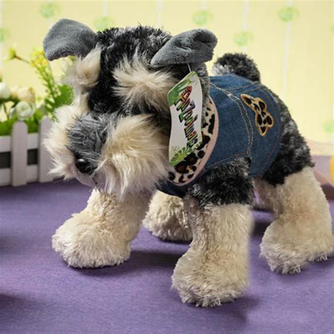 Buy Schnauzer Stuffed Animal 24cm Plush Puppy Doll