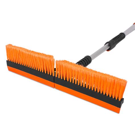 46 Extendable Snow Brush With Squeegee And Ice Scraper Birdrock Home