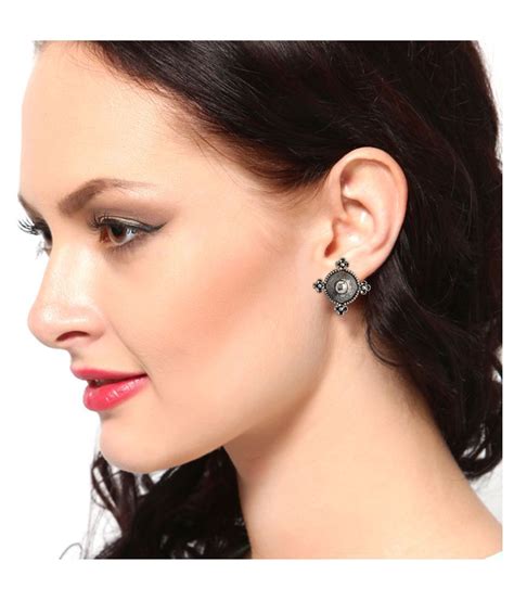 Estele Oxidized Silver Earrings Combo Set Buy Estele Oxidized Silver Earrings Combo Set Online