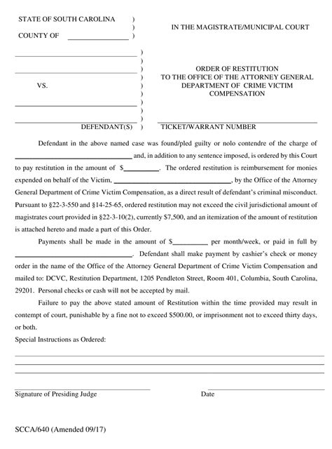 Form Scca640 Fill Out Sign Online And Download Printable Pdf South