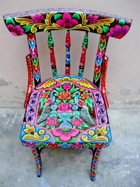 Painted Chair The Hippie Bohemian Funky Painted Furniture Hand