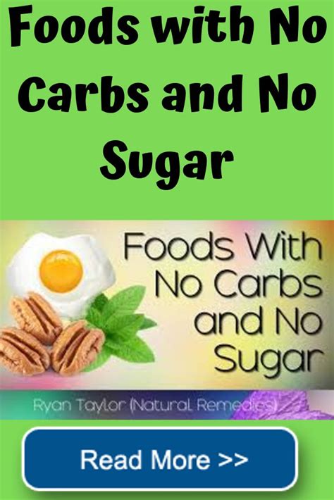 How much sugar are we eating then? A list of healthy foods with no carbs or no sugar ...
