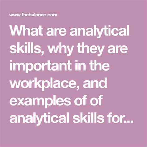 analytical skills definition list and examples