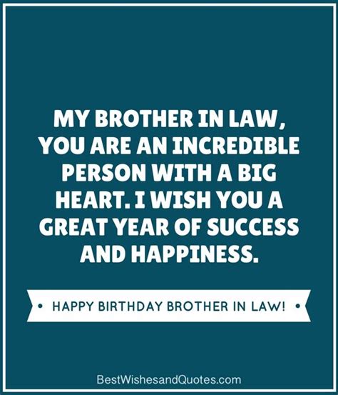 Birthday Wishes Quotes To Brother In Law Shortquotescc