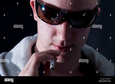 Teen Boy Smoking Cigarette Hi Res Stock Photography And Images Alamy