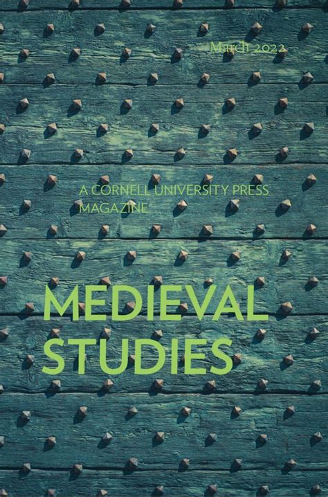 Medieval And Renaissance Studies Cornell University Press