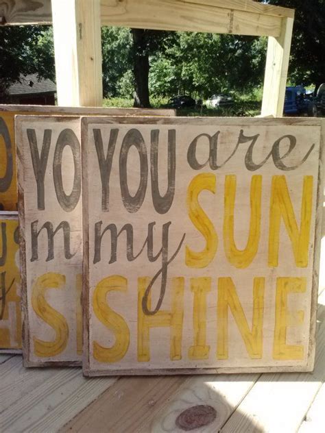 Large You Are My Sunshine Handpainted Signs Via Etsy Hand Painted