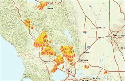 North Bay Fires At A Glance Areas Being Evacuated Sfgate