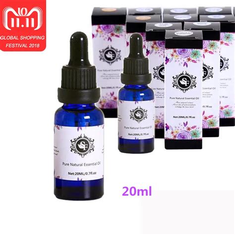 1pc 20ml Essential Oils For Aromatherapy Diffusers Pure Essential Oils