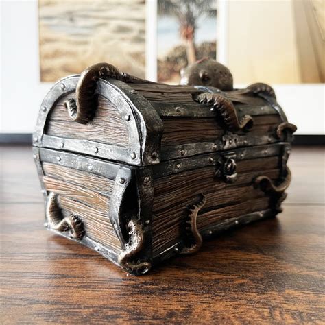 Steampunk Octopus Treasure Chest Trinket Box Shopteli