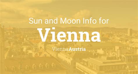 Sun And Moon Times Today Vienna Vienna Austria