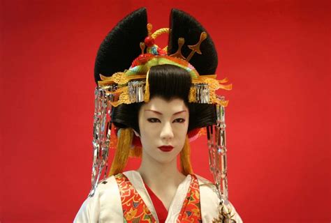 Japan Edo Era Oiran Style Traditional Asian Hairstyles Japan