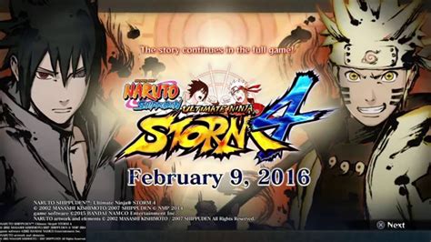 Naruto Shippuden Ultimate Ninja Storm 4 Demo Gameplay 1080p Youtube